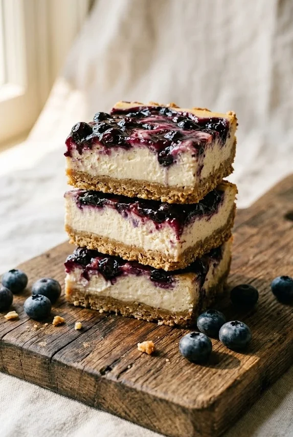 Gluten-Free Blueberry Cheesecake Bars