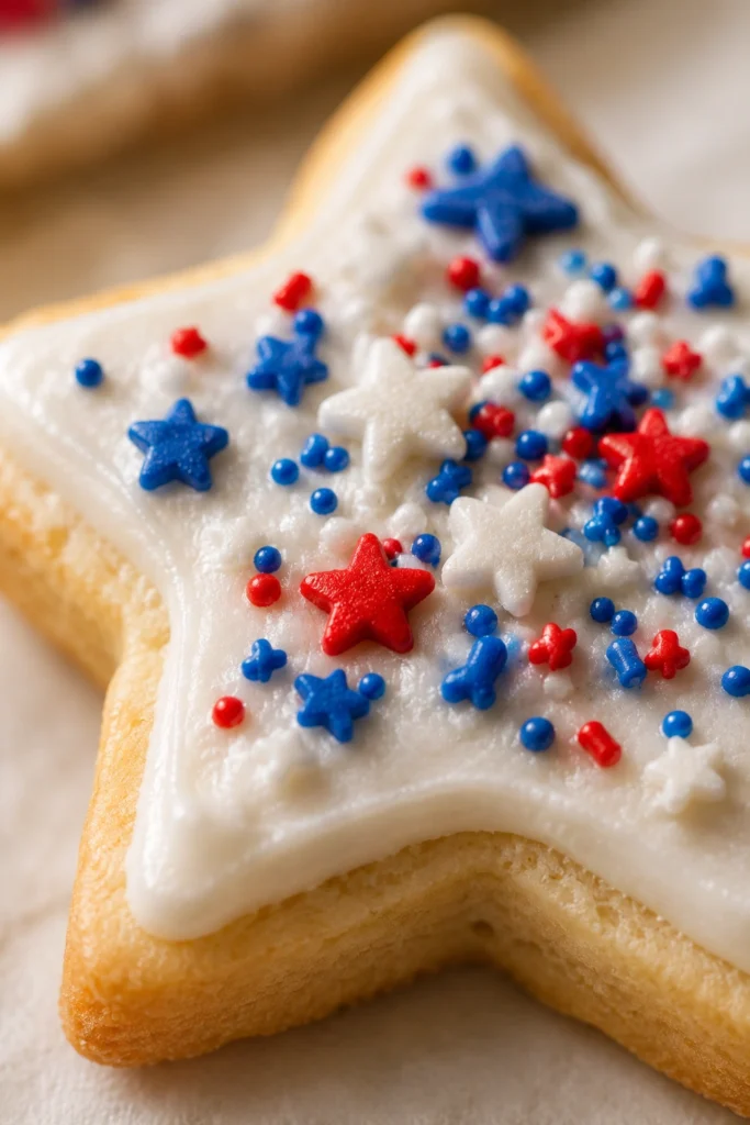 4th of July Sugar Cookies with Buttercream Frosting