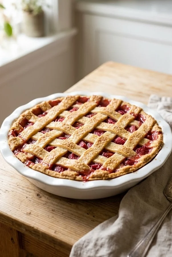 Gluten-Free Rhubarb Pie