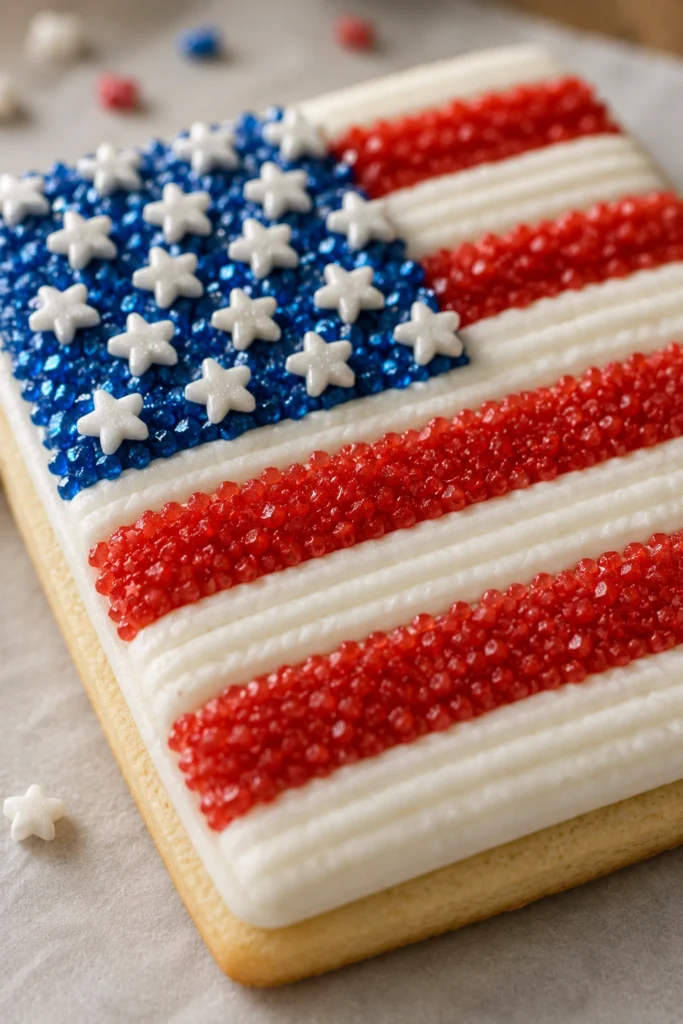American Flag Sugar Cookies