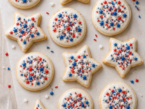 4th of July Sugar Cookies with Buttercream Frosting