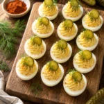 Dill Pickle Deviled Eggs