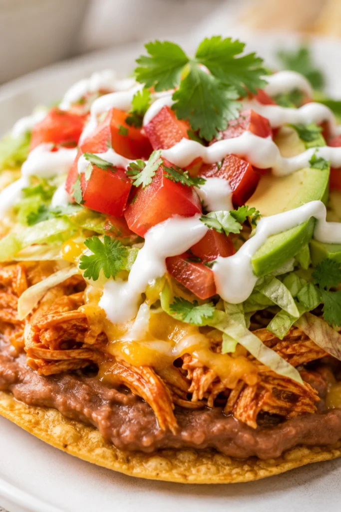 Crispy Chicken Tostadas