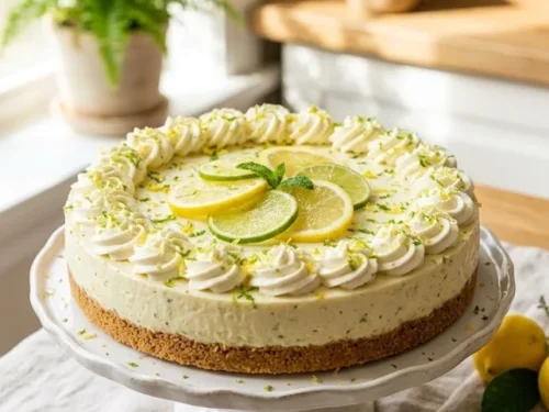 Lemon Lime No-Bake Cheesecake