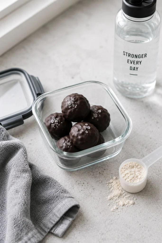 Protein Boost Chocolate Coconut Bites