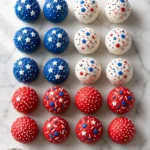 Patriotic 4th of July Cake Balls