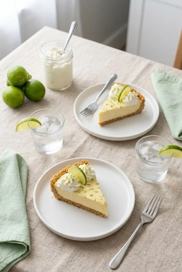 Creamy Crockpot Key Lime Pie