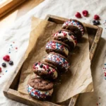 Patriotic Mini Ice Cream Sandwiches