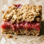Oatmeal Rhubarb Bars