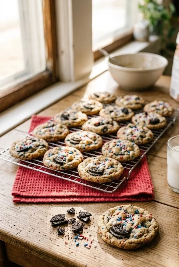 Fireworks Cookies and Cream Cookies