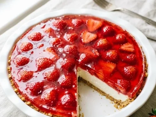 Strawberry Pretzel Pie