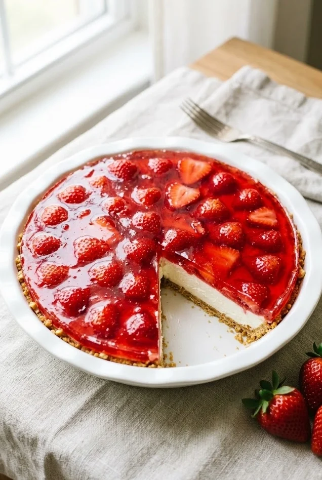 Strawberry Pretzel Pie
