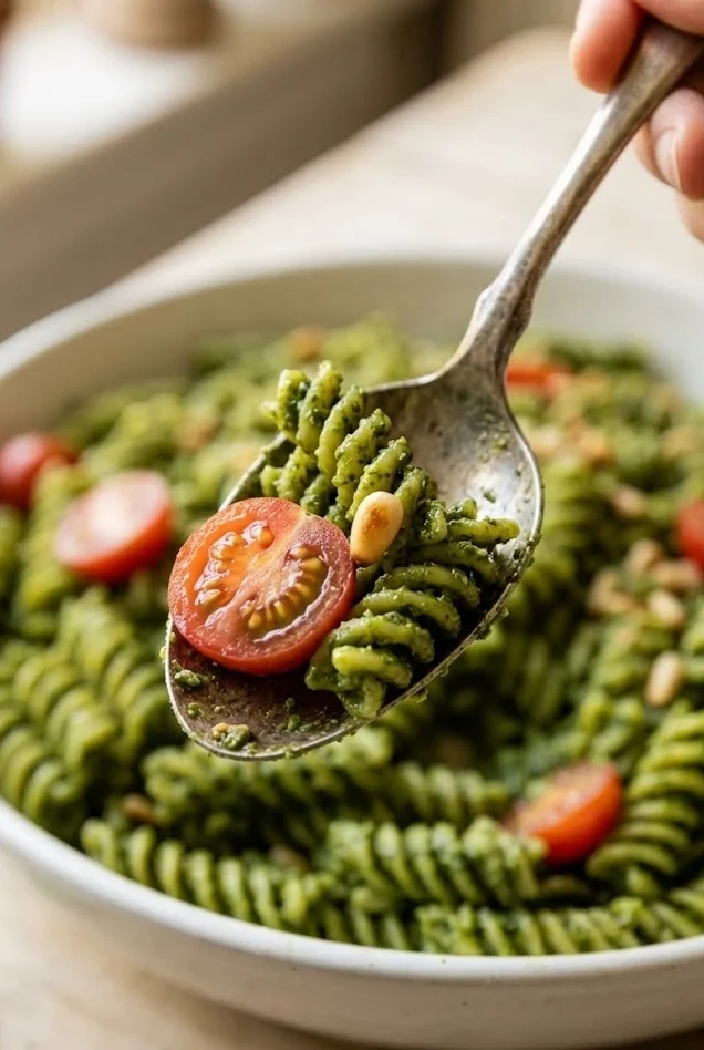 Gluten Free Pesto Pasta Salad
