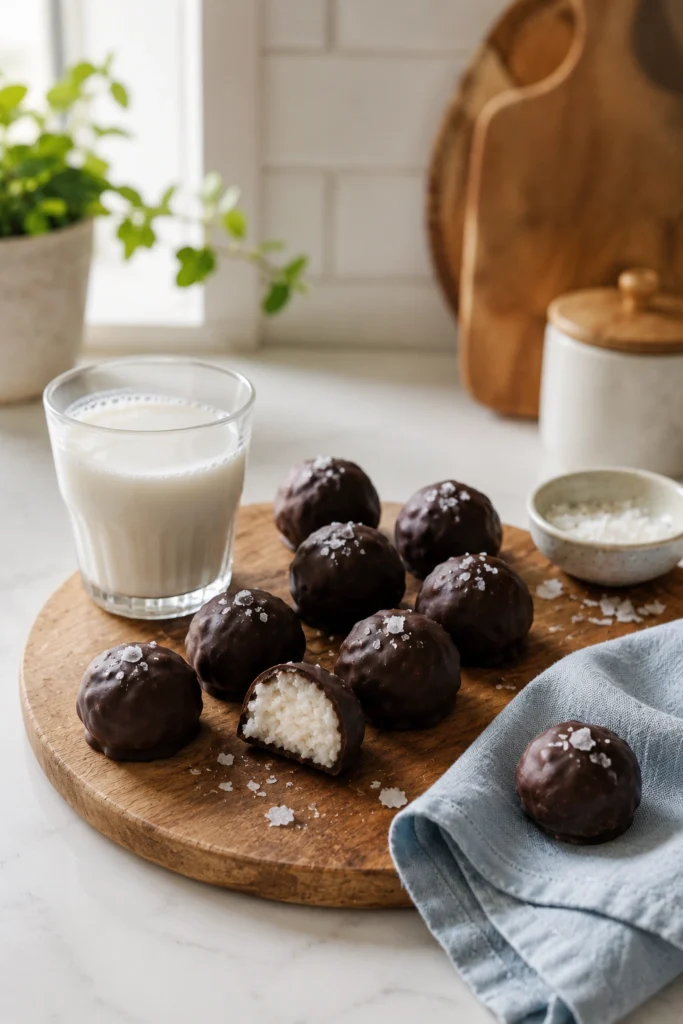 Nut-Free Chocolate Coconut Bites