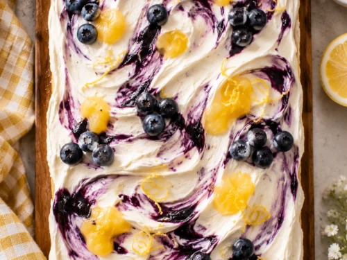 Blueberry Swirled Lemon Cake