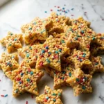 Red White and Blue Rice Krispie Treat Stars
