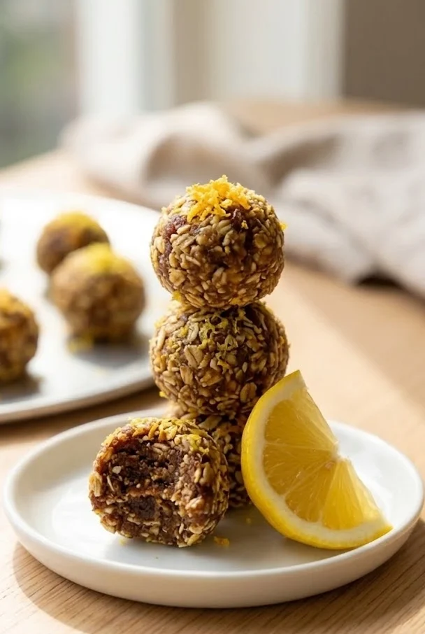 Lemon Ginger Energy Bites
