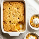 4-Ingredient Peach Dump Cake