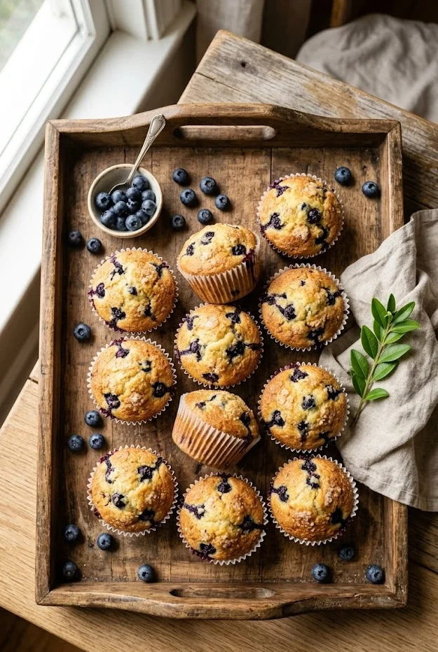 Easy Blueberry Muffins
