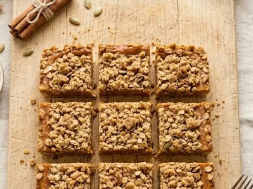 Oatmeal Crumble Pumpkin Pie Bars