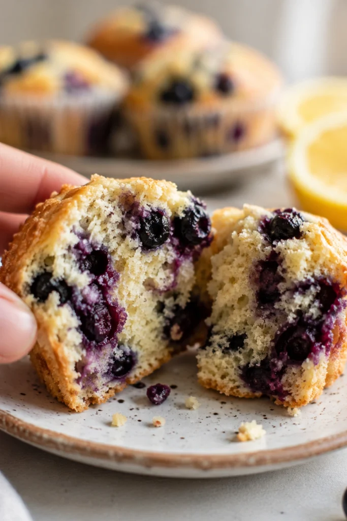 Vegan Lemon Blueberry Muffins