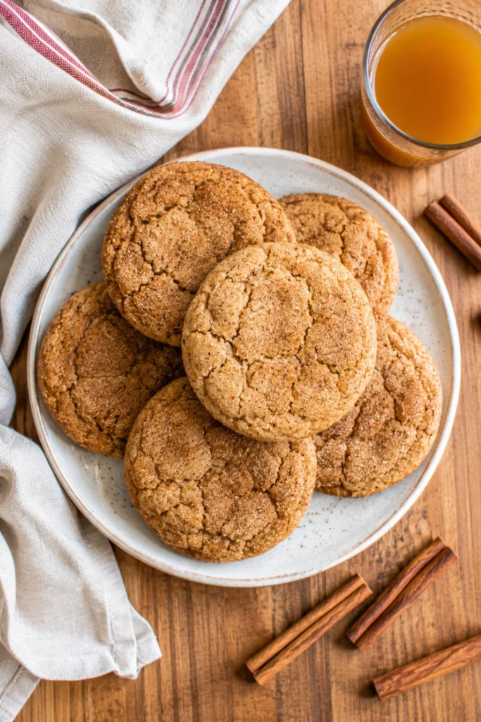 Apple Cider Snickerdoodles