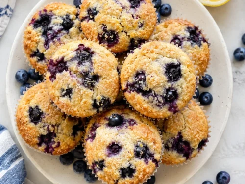 Vegan Lemon Blueberry Muffins
