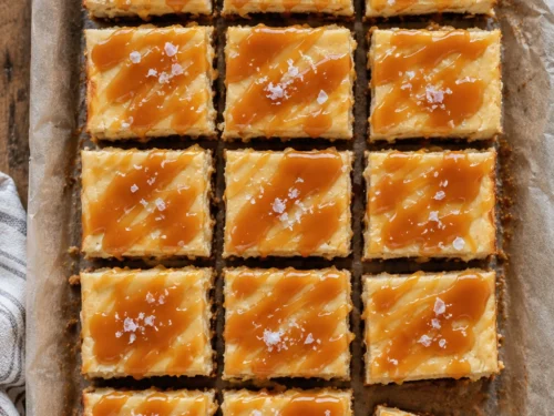 Salted Caramel Cheesecake Bars