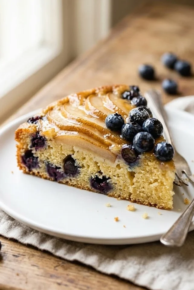 Pear and Blueberry Cake