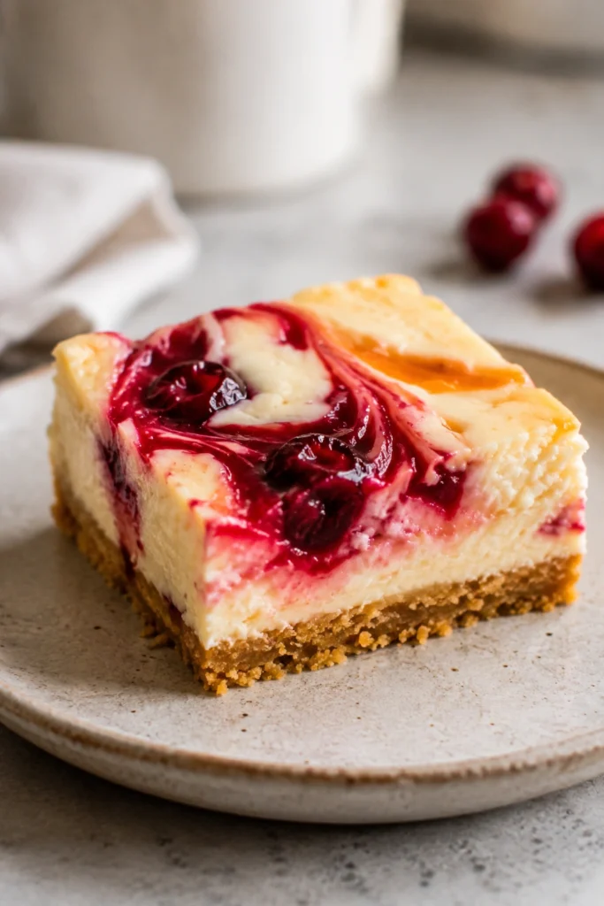 Cranberry Cheesecake Bars