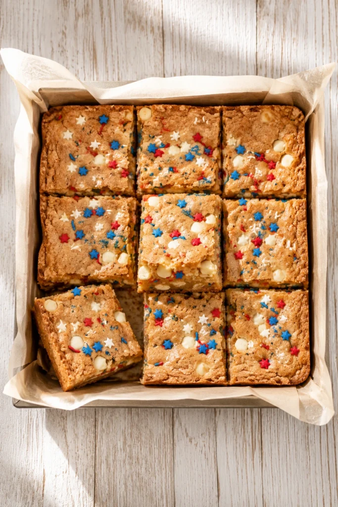 Fireworks Blondies
