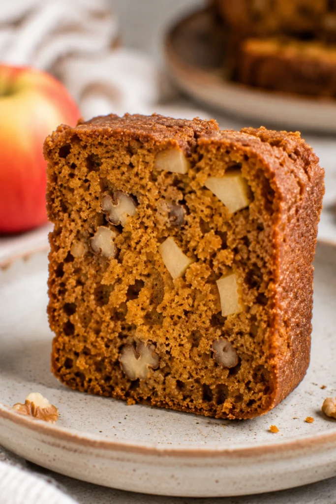 Vegan Pumpkin Bread with Apples