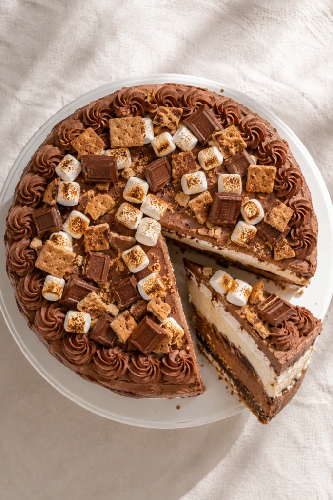 S'more Ice Cream Cake