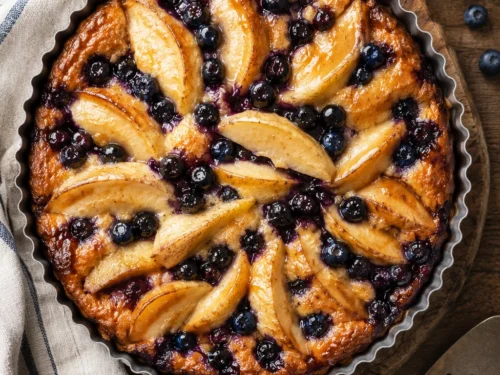 Mary Berry's Pear and Blueberry Cake