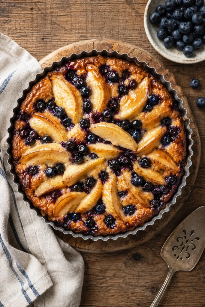 Mary Berry's Pear and Blueberry Cake