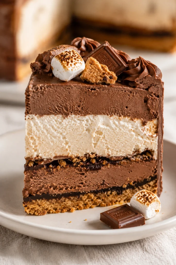 S'more Ice Cream Cake