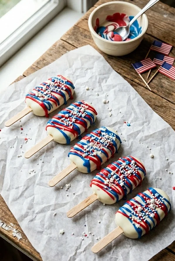 4th of July Cakesicles