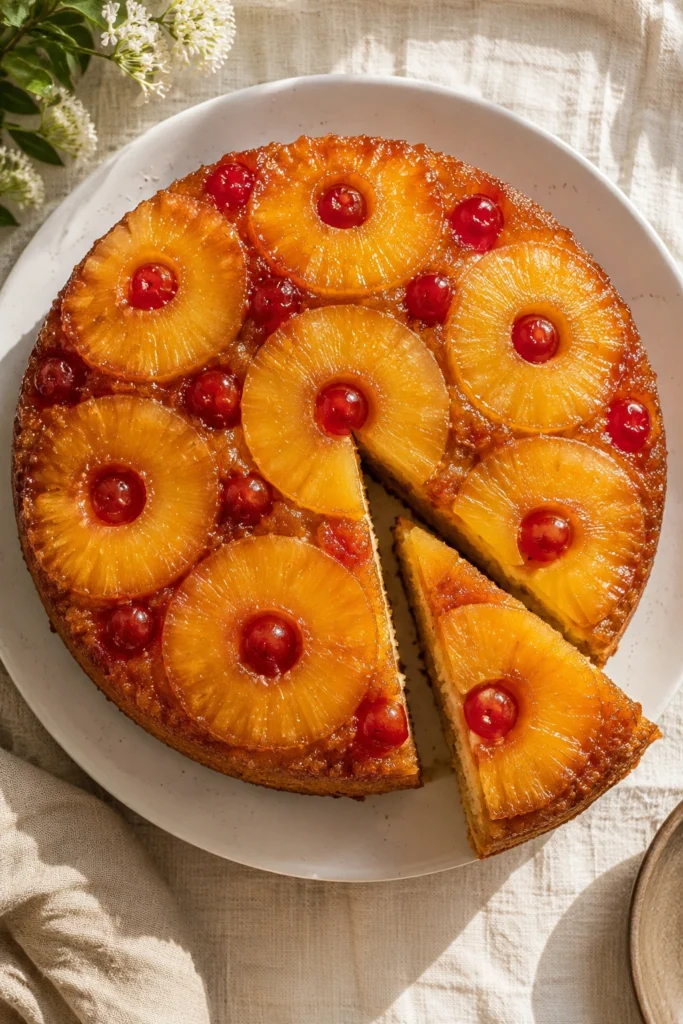 Sourdough Pineapple Upside Down Cake