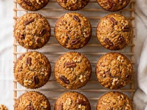 Spelt Flour Banana Nut Muffins