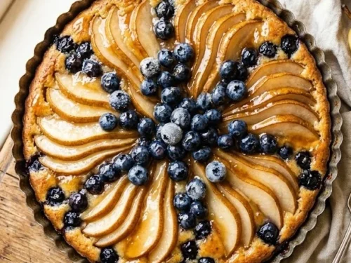 Pear and Blueberry Cake