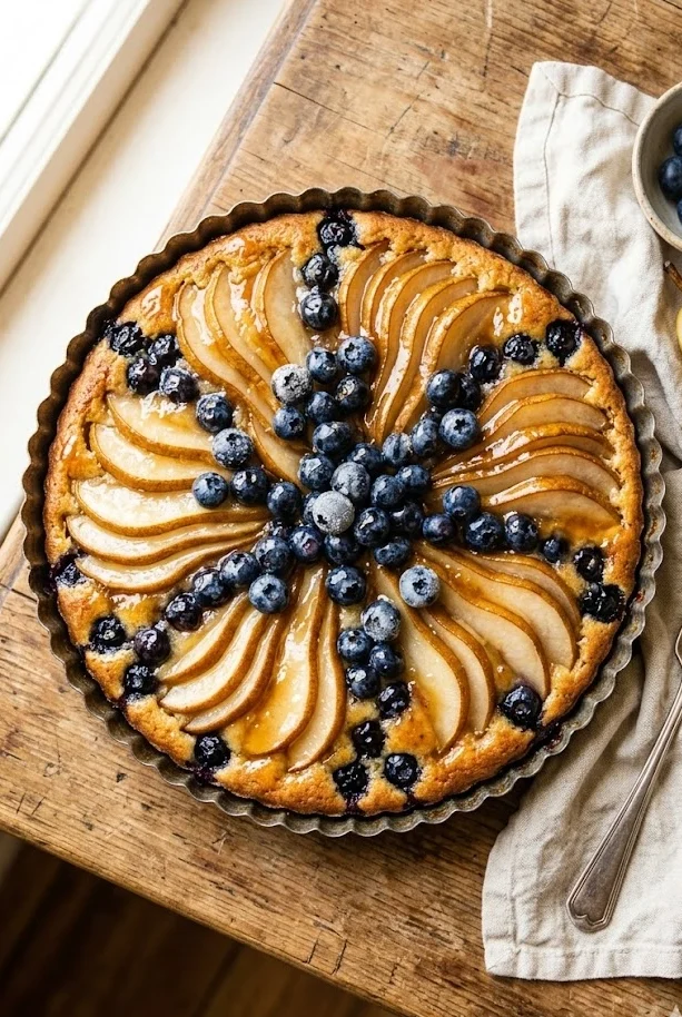 Pear and Blueberry Cake