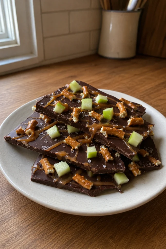 Caramel Apple Bark hero shot 