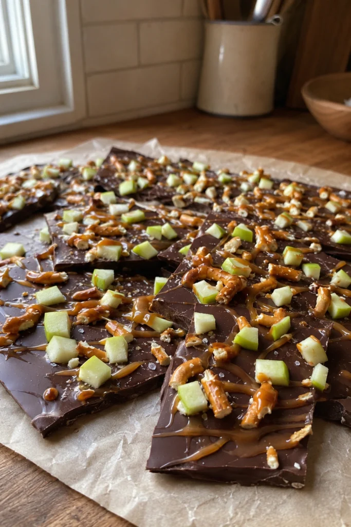 Caramel Apple Bark final shot