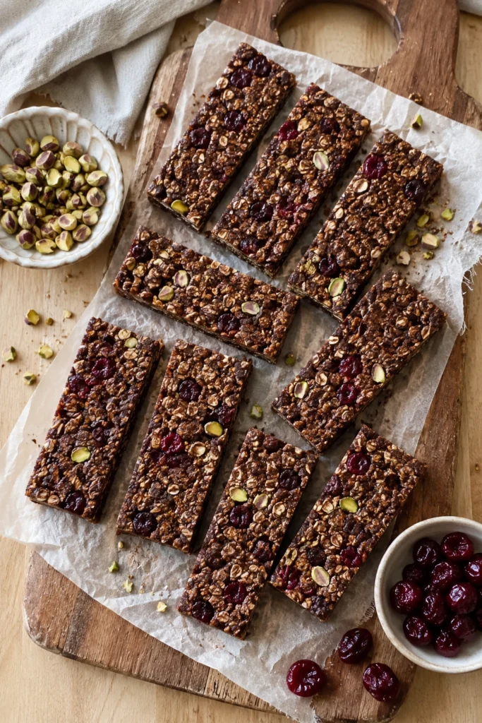Healthy Chocolate Granola Bars