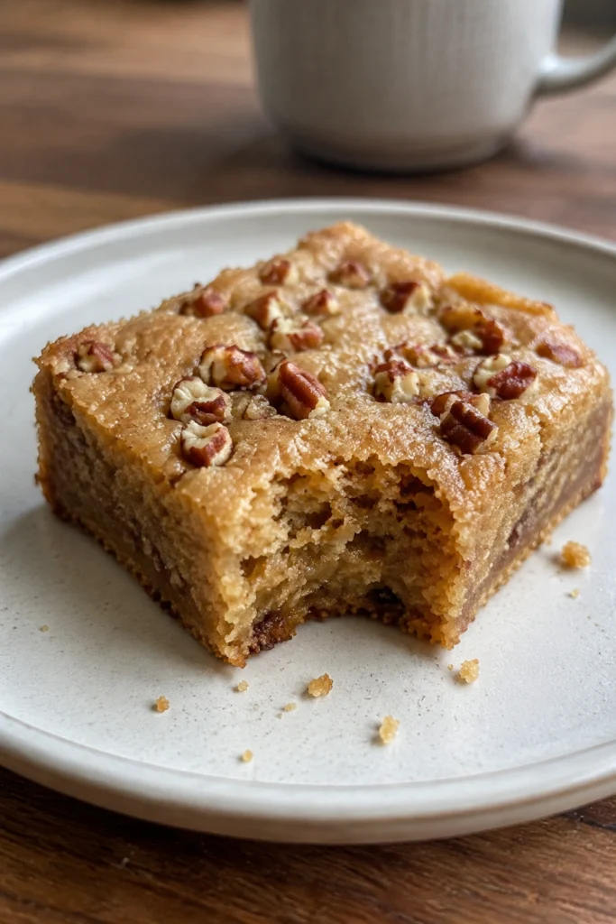 Hero shot of Maple Pecan Blondies