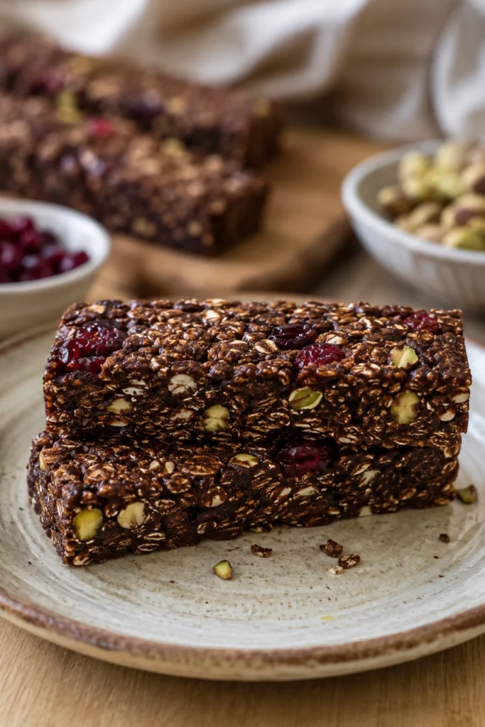 Healthy Chocolate Granola Bars
