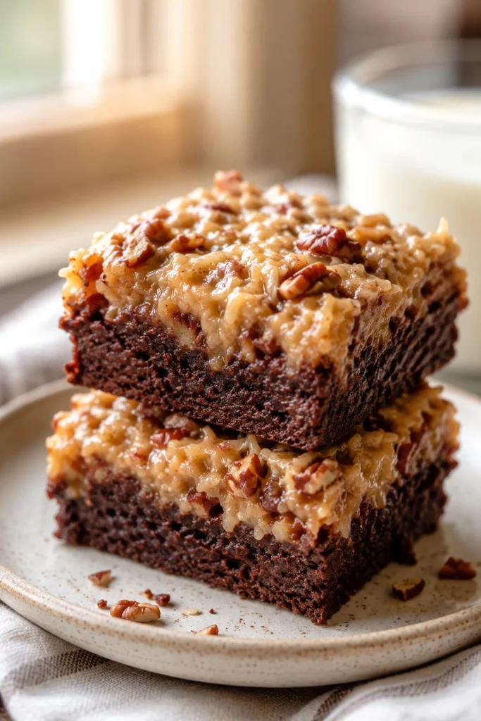 Healthy Chocolate German Brownies