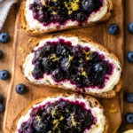 Blueberry Mascarpone Toast