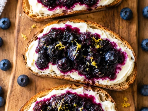 Blueberry Mascarpone Toast