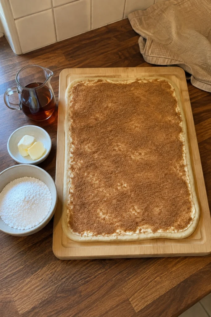 Maple Cinnamon Rolls ingredients